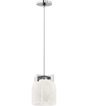 Scoop 1-Light Pendant/Flush Mount Polished Chrome