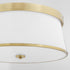 Weir 4-light Ceiling Flush Mount Aged Brass