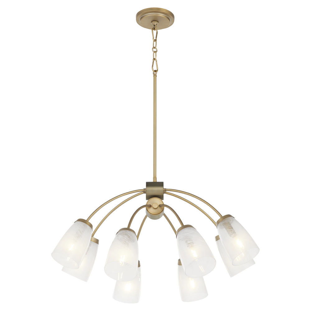 Arpeggio 8-light Chandelier Aged Brass