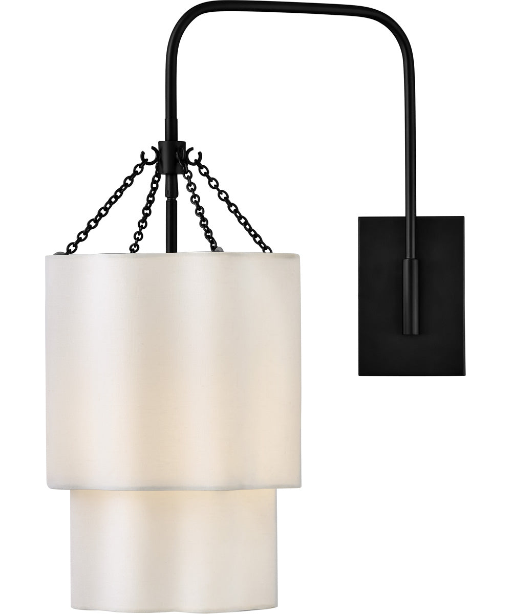 Gwen 1-Light Large Single Light Sconce in Black