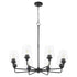 Raymond 8-light Chandelier Matte Black