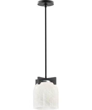 Scoop 1-Light Pendant/Flush Mount Black