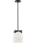 Scoop 1-Light Pendant/Flush Mount Black