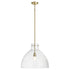 1-light Pendant Aged Brass