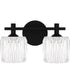 Spade Medium 2-light Bath Light Matte Black