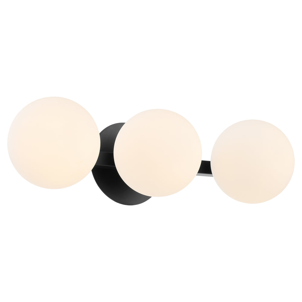 3-light Bath Vanity Light Matte Black