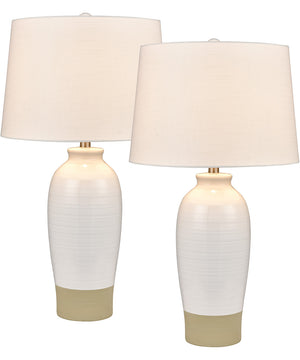 Peli 29'' High 1-Light Table Lamp - Set of 2 White