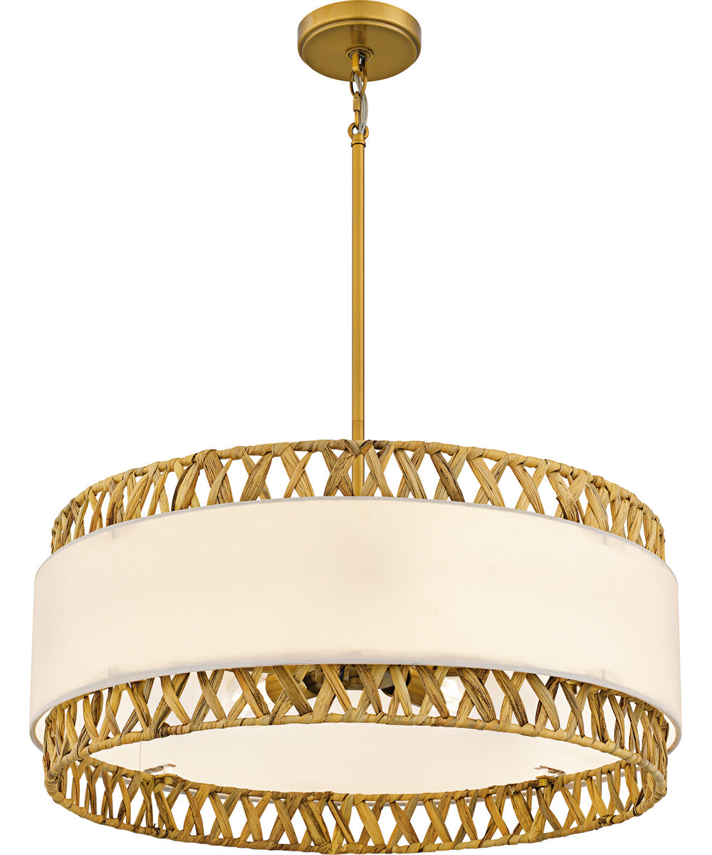 Kate Large 5-light Pendant Brushed Gold