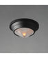 Hargreaves 1-Light Flush Mount Black