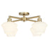 Cassini 4-light Ceiling Flush Mount Aged Brass