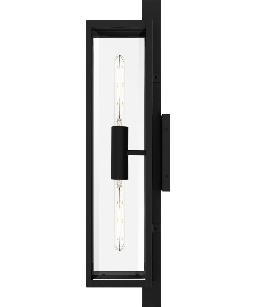 Dale Extra Large 2-light Outdoor Wall Light Matte Black