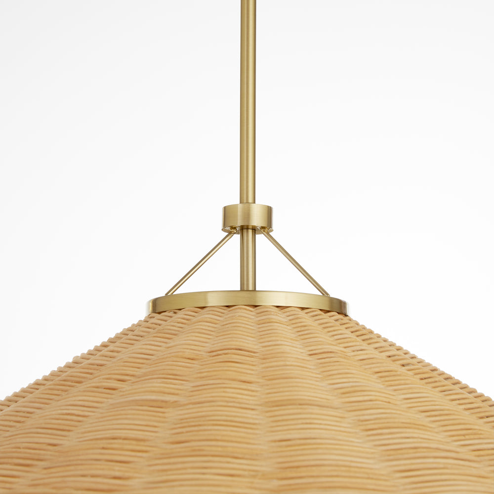 Cona 3-light Pendant Aged Brass