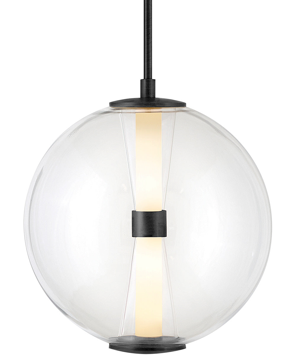 Elin LED-Light Medium Globe Pendant in Black