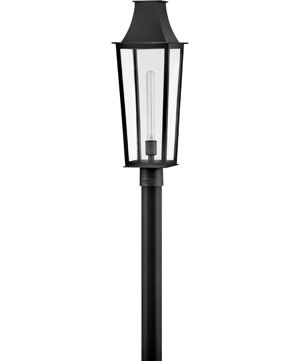 Georgetown 1-Light Large Post Top Lantern in Black