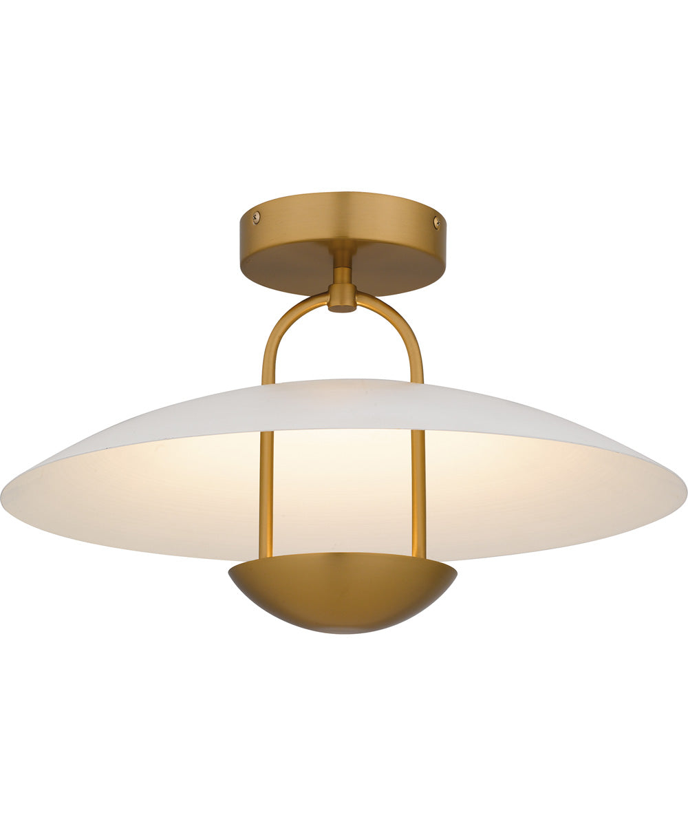 Bingham Large Semi Flush Mount Brushed Gold