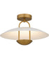 Bingham Large Semi Flush Mount Brushed Gold