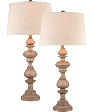 Copperas Cove 36'' High 1-Light Table Lamp - Set of 2 Washed Oak