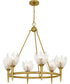 Shea 6-light Chandelier Brushed Gold