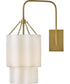 Gwen 1-Light Large Single Light Sconce in Lacquered Brass