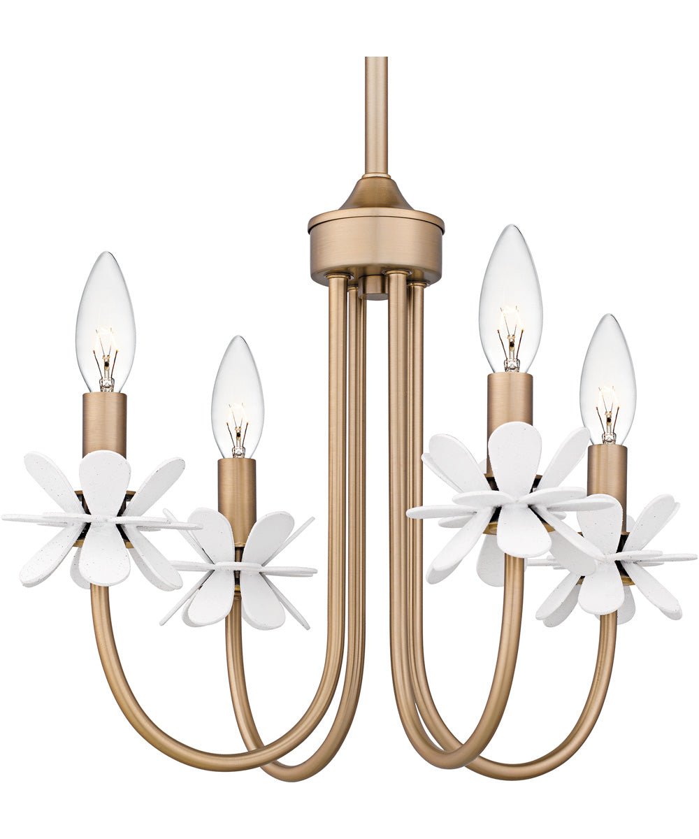 Remy 4-light Chandelier Bronze Gold