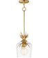 Paloma Single Pendant Gold Leaf