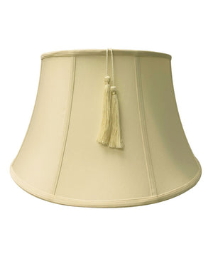 19"W x 11"H Floor Shantung Lamp Shade Tassel Eggshell