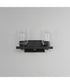 Cubos 2-Light Wall Sconce Black