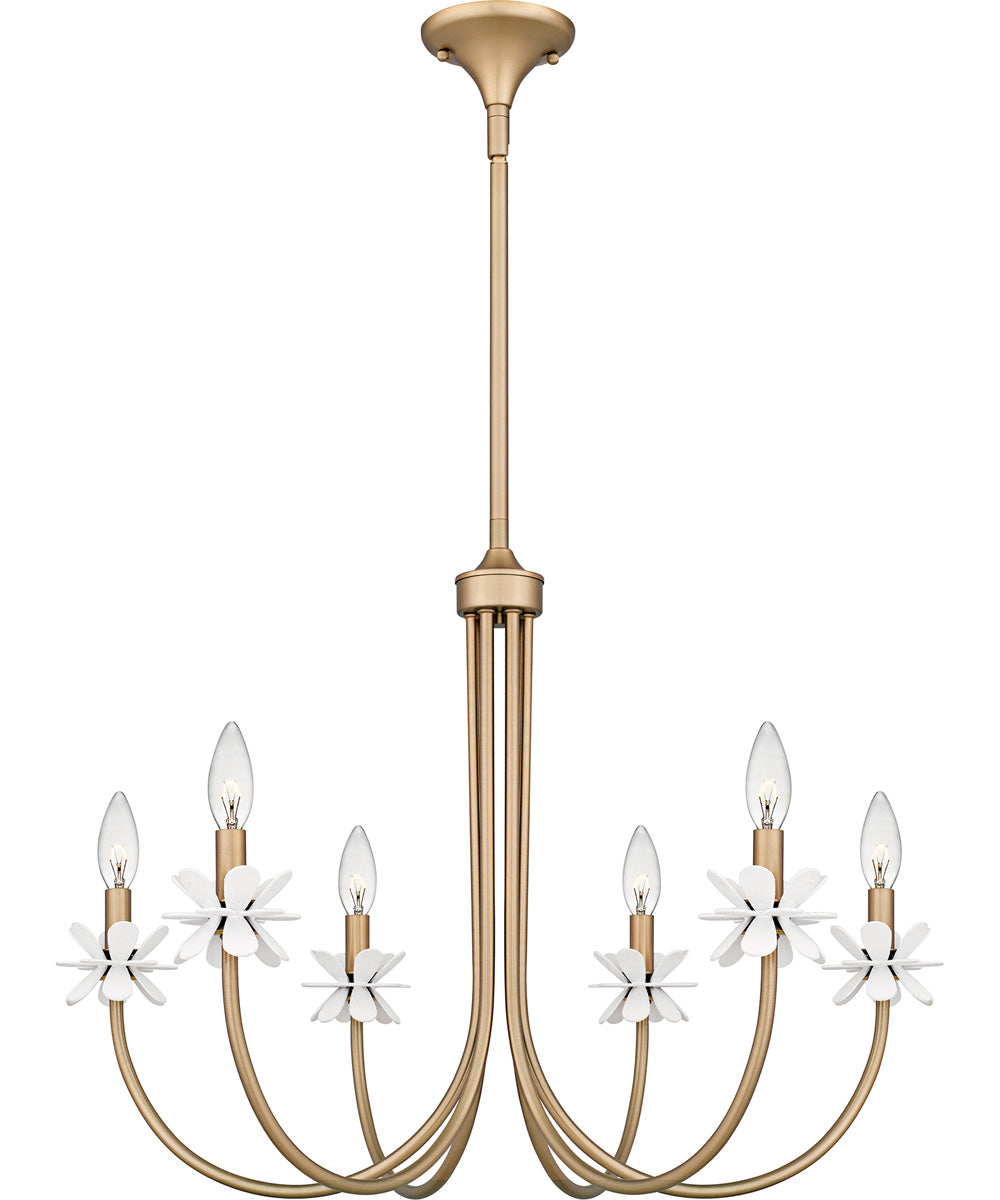 Remy 6-light Chandelier Bronze Gold