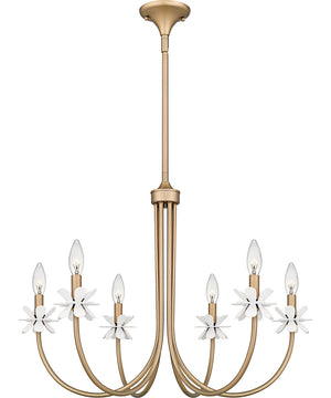 Remy 6-light Chandelier Bronze Gold