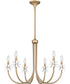 Remy 6-light Chandelier Bronze Gold