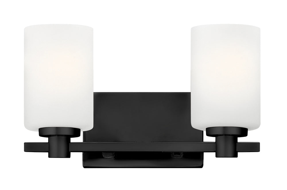 Karlie 2-Light Small Two Light Vanity in Black