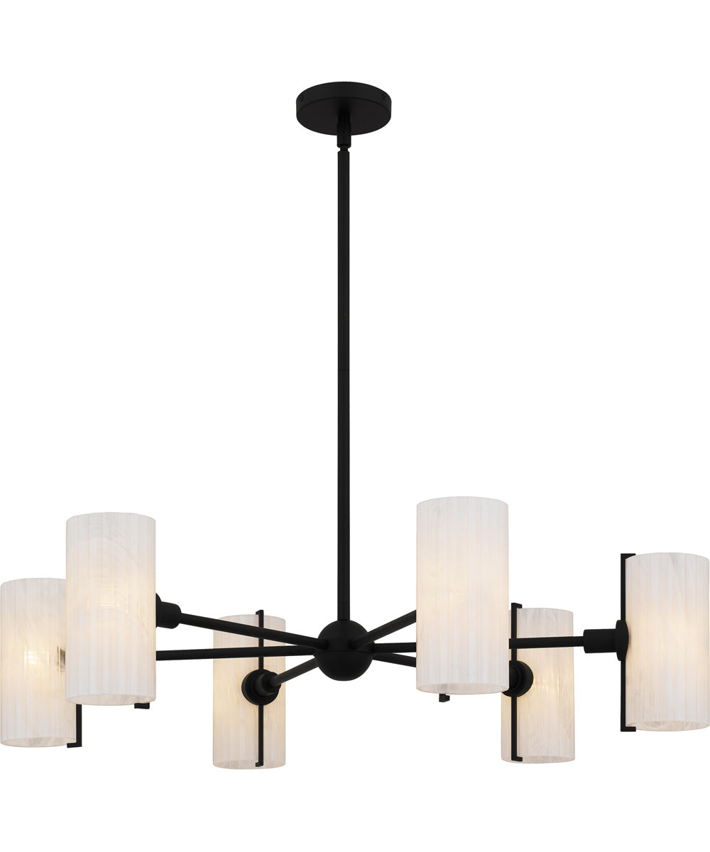 Curran 6-light Chandelier Matte Black