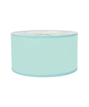 18x18x10 Island Paradise Blue Low Profile Drum Lampshade