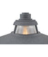 Troyer 1-Light Medium Post Mount Lantern in Aged Zinc