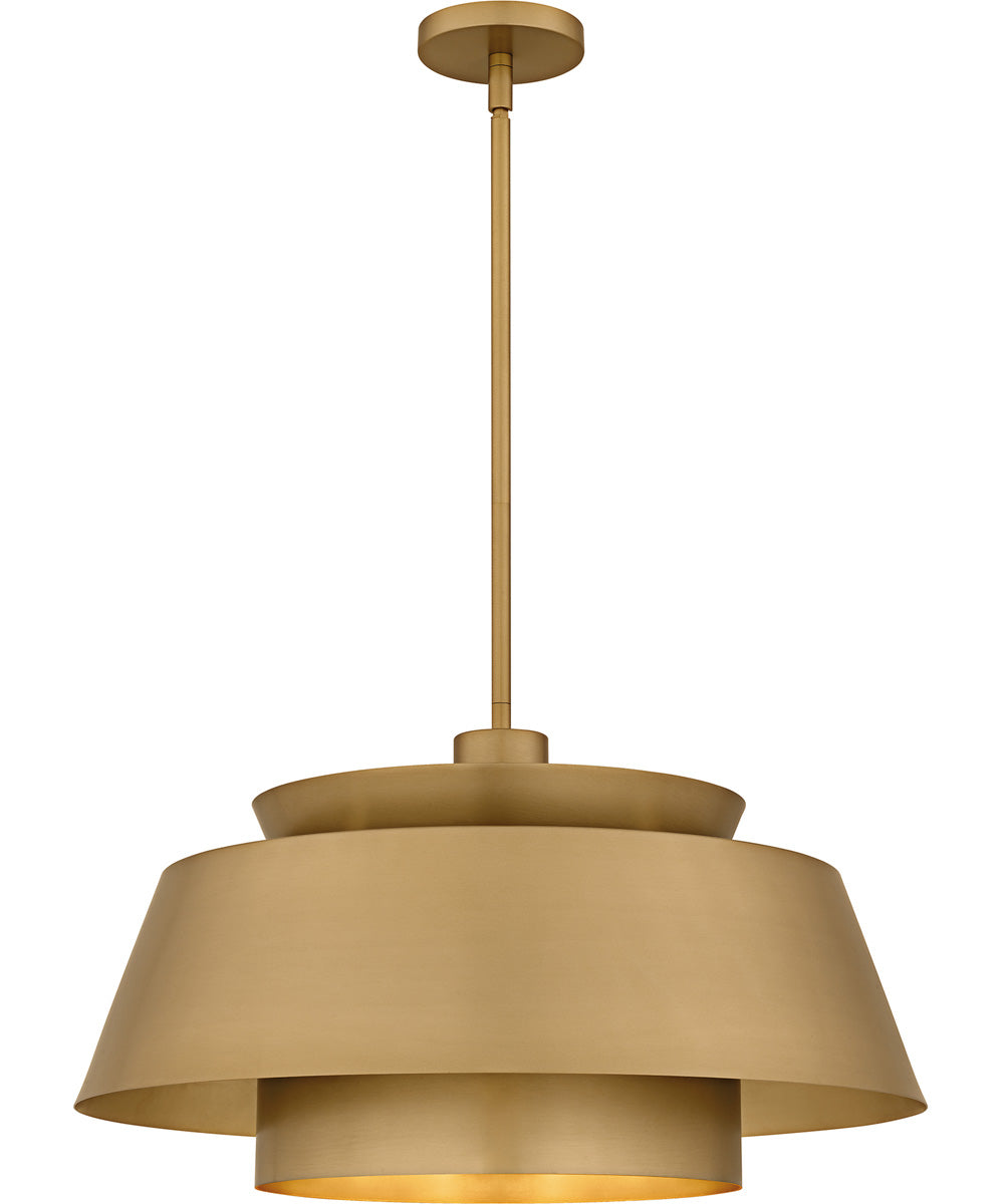 Lumi Large 3-light Pendant Brushed Weathered Brass