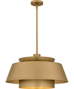 Lumi Large 3-light Pendant Brushed Weathered Brass