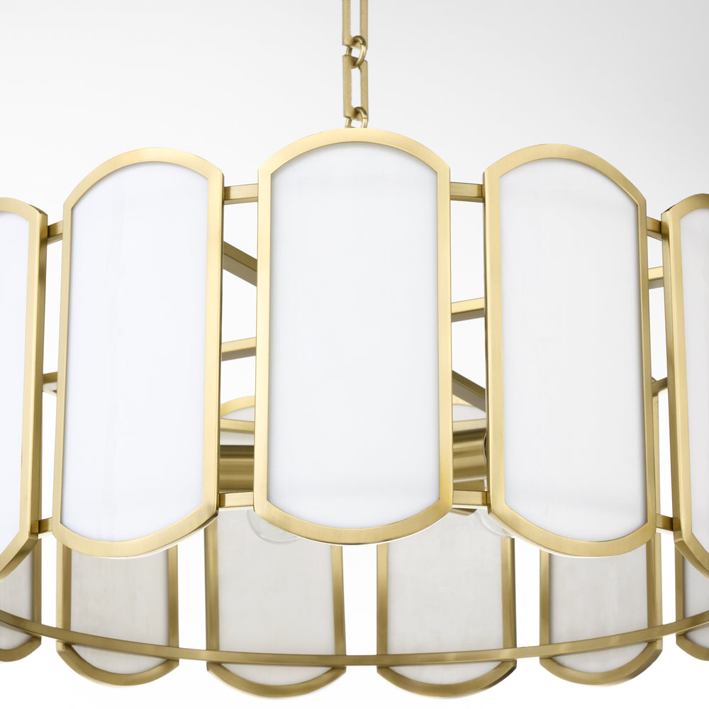 Belleview 5-light Pendant Aged Brass