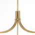 Mariposa 5-light Pendant Matte Black w/Aged Brass