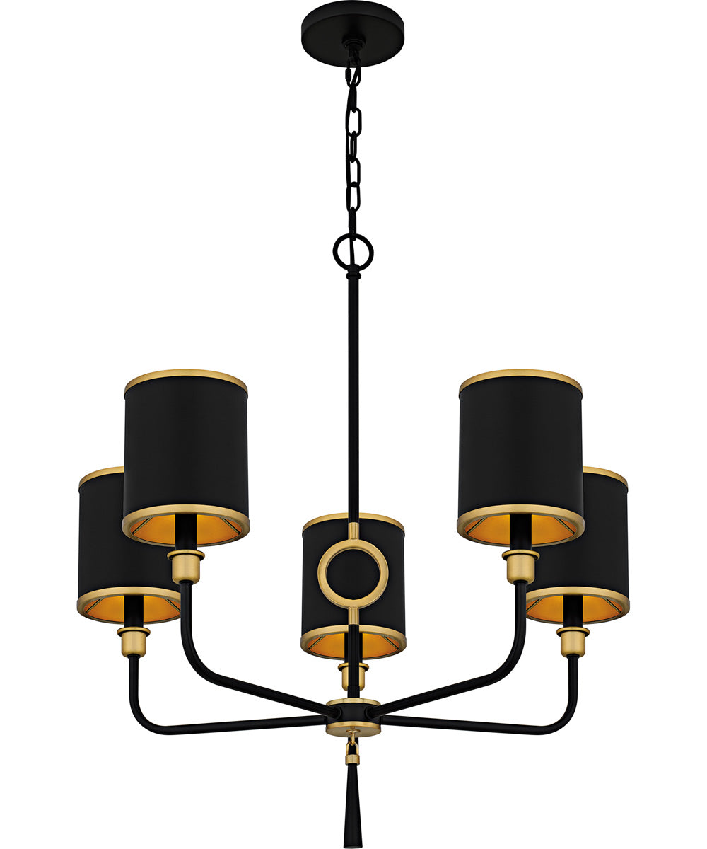 Lockery 5-light Chandelier Matte Black