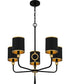 Lockery 5-light Chandelier Matte Black