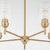 Wallinger 5-light Chandelier Aged Brass