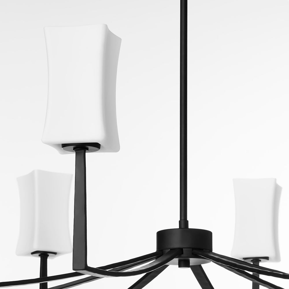 Ayala 8-light Chandelier Matte Black