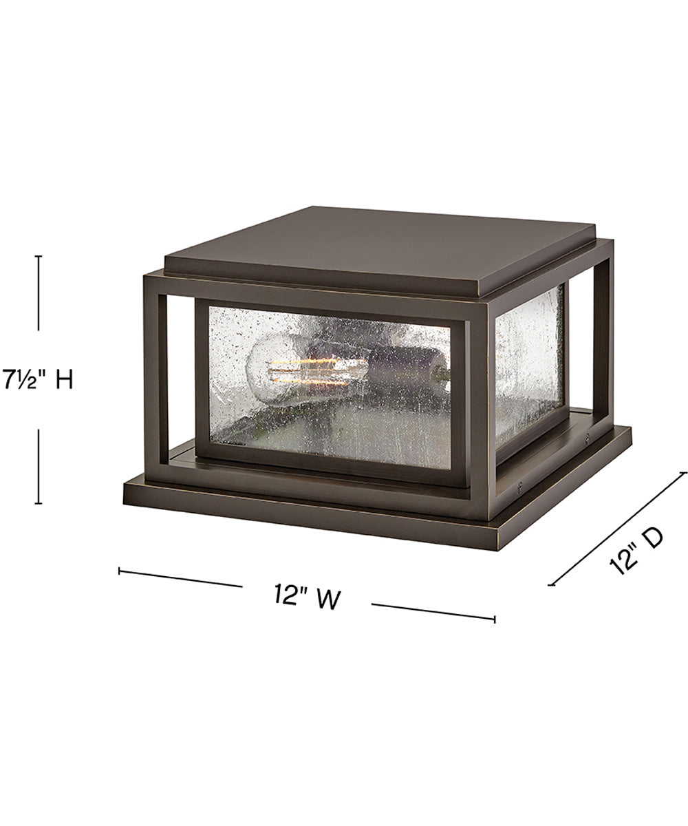 Republic 2-Light Small Pier Mount Lantern in Oil Rubbed Bronze