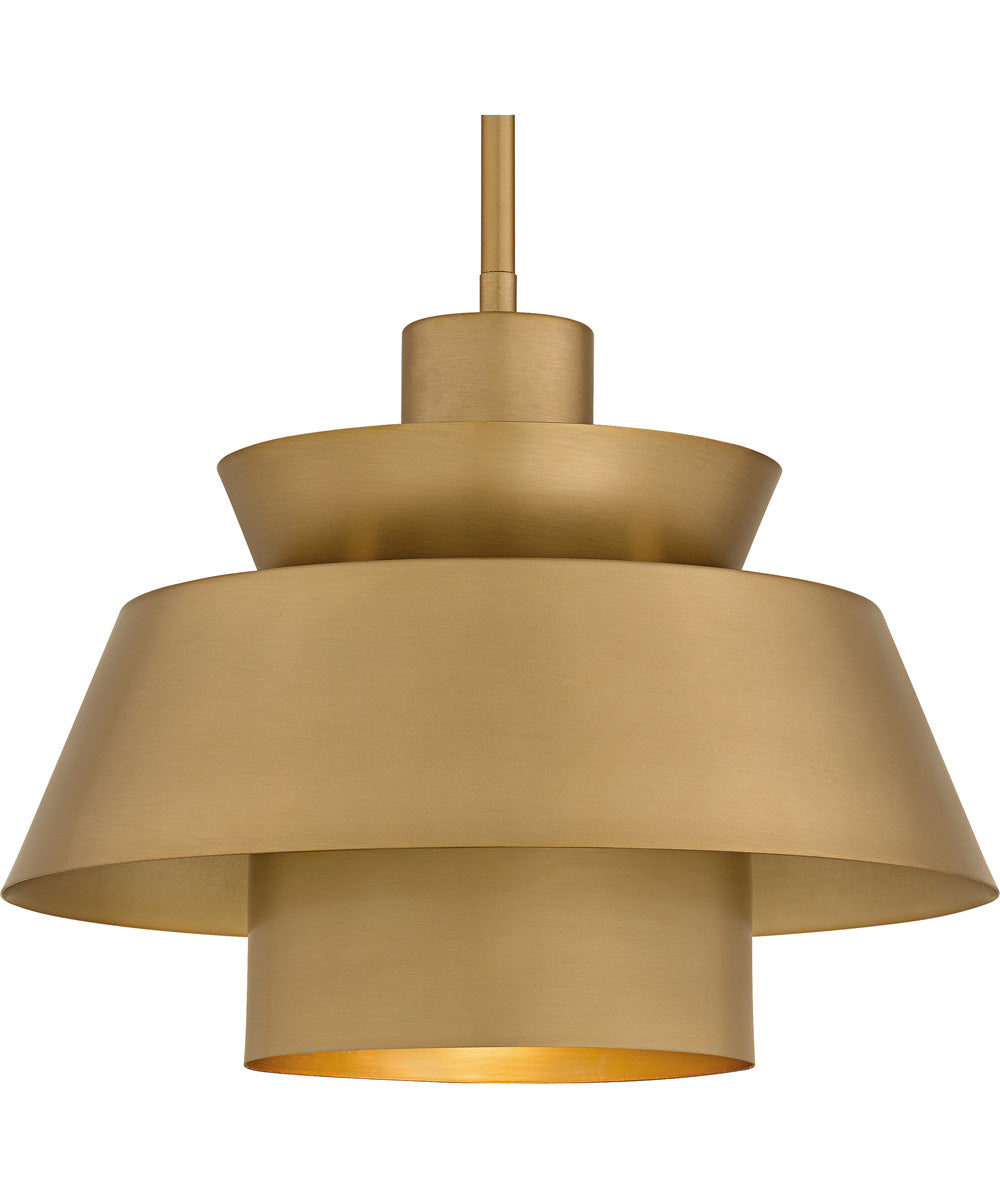 Lumi 1-light Pendant Brushed Weathered Brass