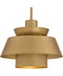 Lumi 1-light Pendant Brushed Weathered Brass