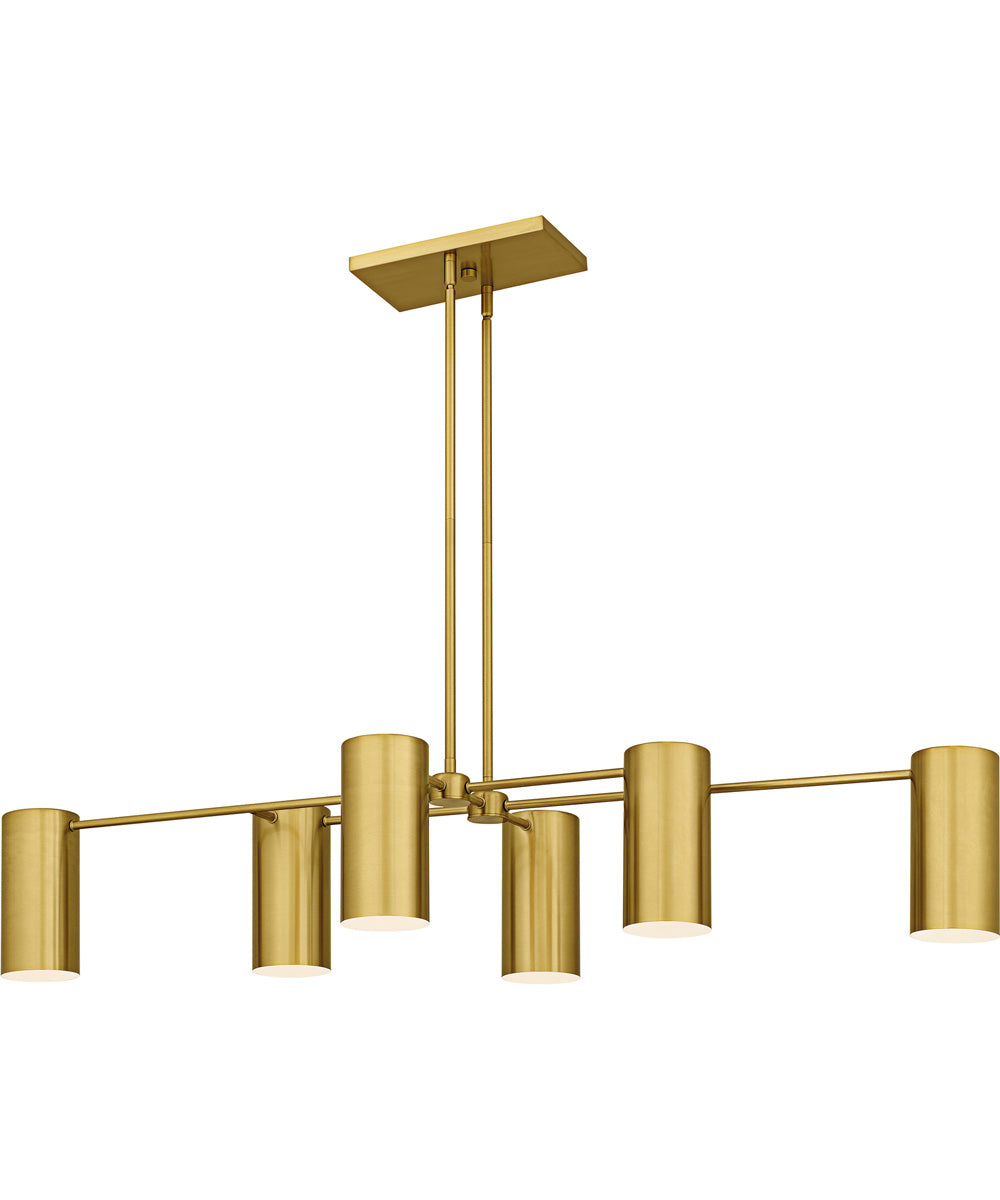 Foreland Large 6-light Island Light Brushed Gold