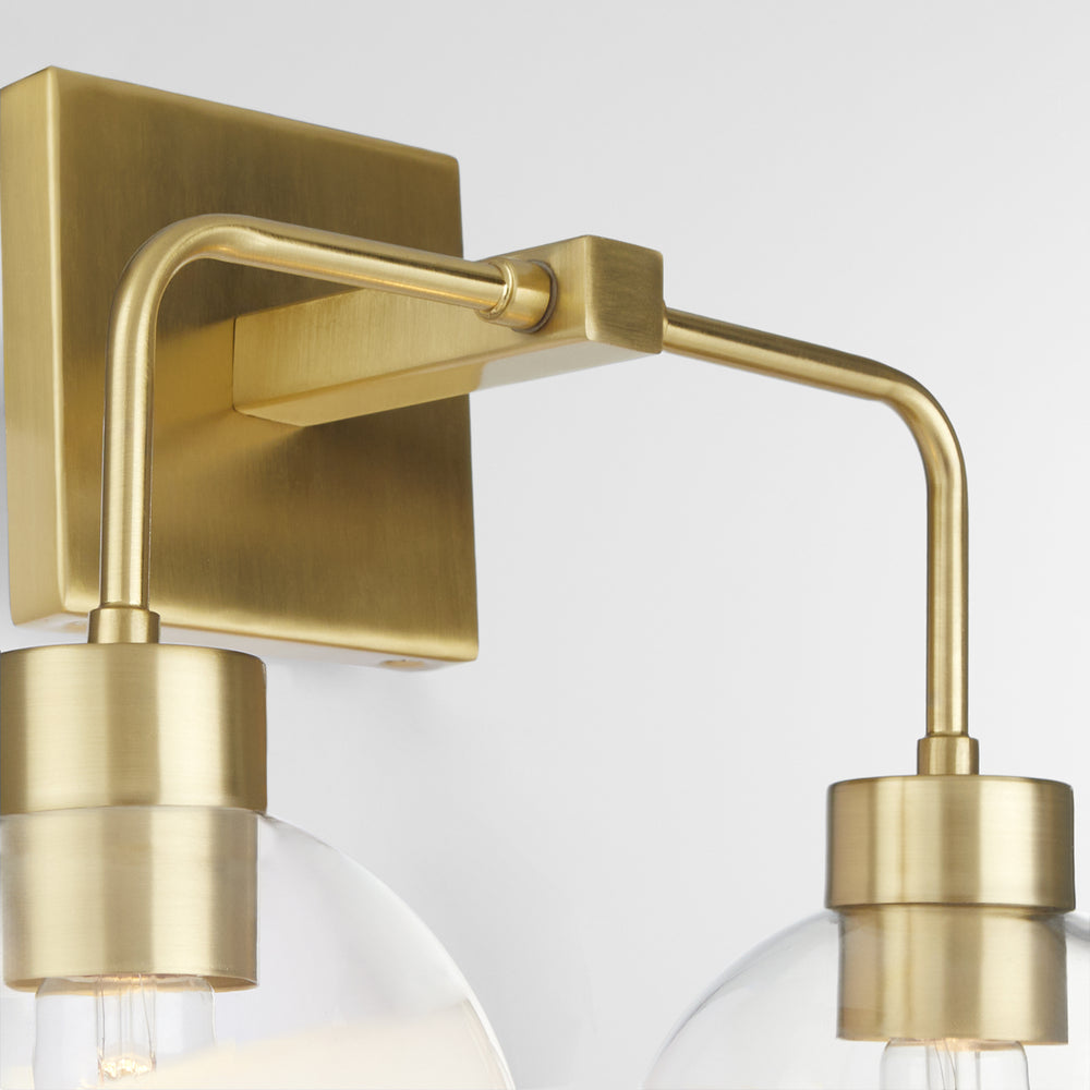 Lacy 2-light Bath Vanity Light Aged Brass