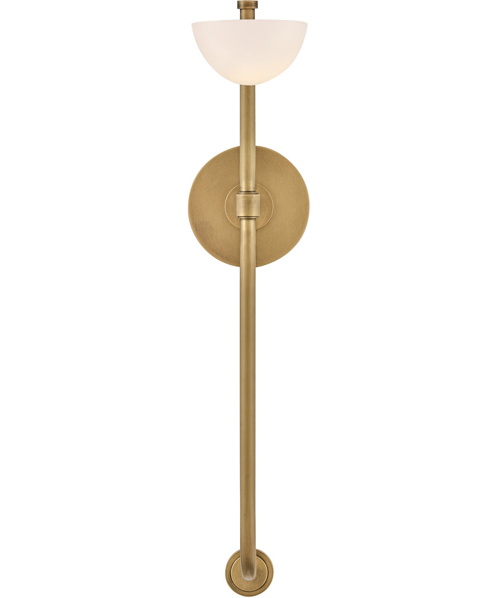 Merit 1-Light Large Single Light Sconce in Heritage Brass