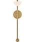 Merit 1-Light Large Single Light Sconce in Heritage Brass