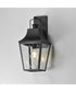 Storybook 1-Light Outdoor Large Wall Sconce Black